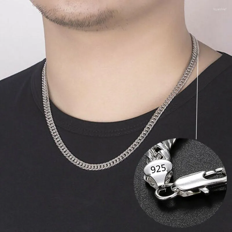 1pc Men'S Stainless Steel Necklace Chain Pendant Fashionable And Simple  Clip-On Earring