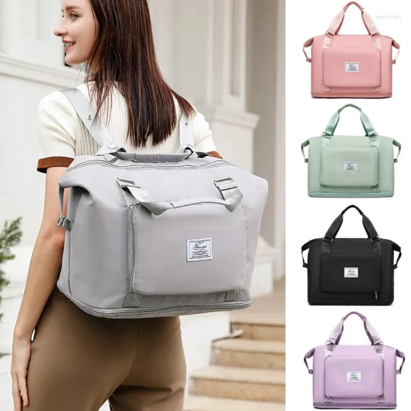 Aufbewahrungstaschen 2023 Damen mit großer Kapazität Reisen faltbare Frauen Reisen Rucksack Sport Fitnessstudio Yoga wasserdichte Tasche Reishandtasche Handtasche