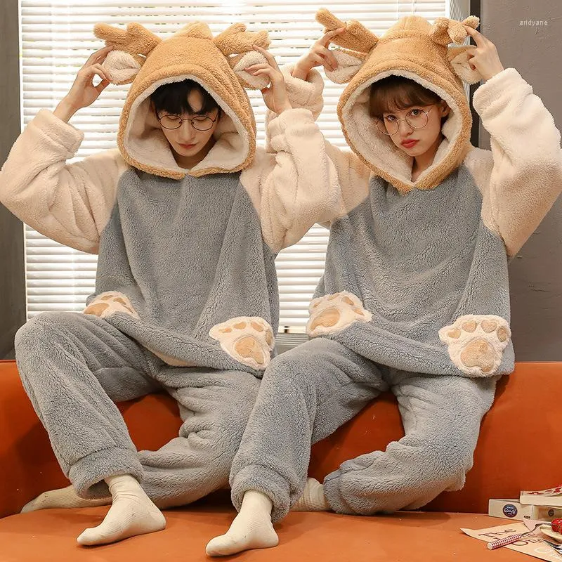 Winter Warm Flannel Pajama Set For Men And Women Includes Sleep Tops And  Trousers, Cartoon Homewear Fleece Pyjama Set Dropship Available From  Aridyane, $32.92