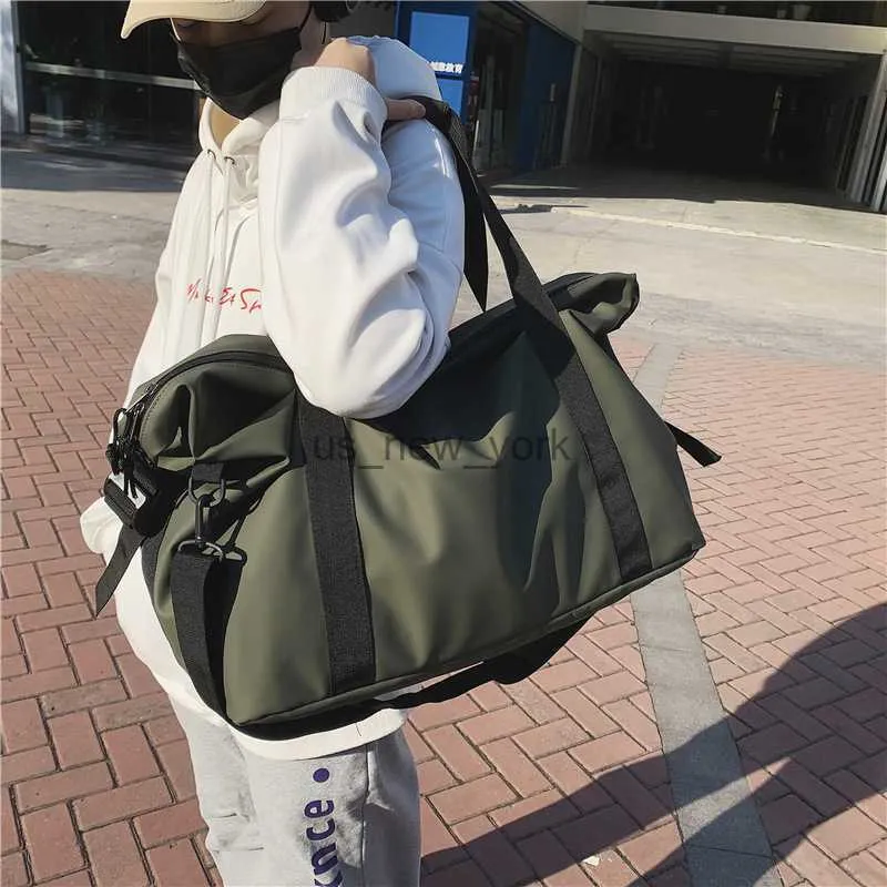Totes Oxford Travel Bag Handbags Large Capacity Carry On Luggage Bags Men Women Shoulder Outdoor Tote Weekend Waterproof Sport Gym Bag HKD230818