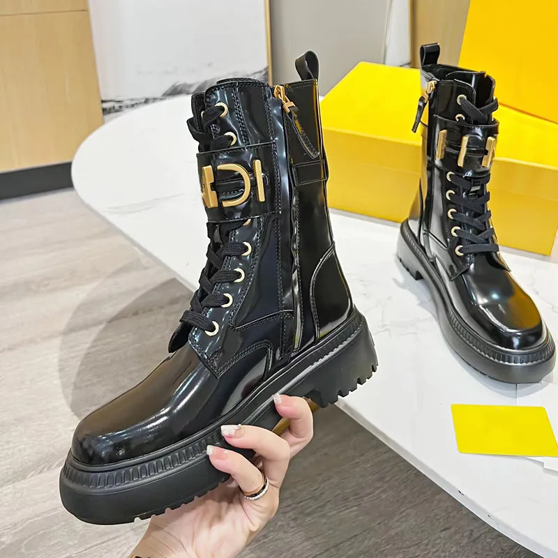Biker boots shop gold buckle