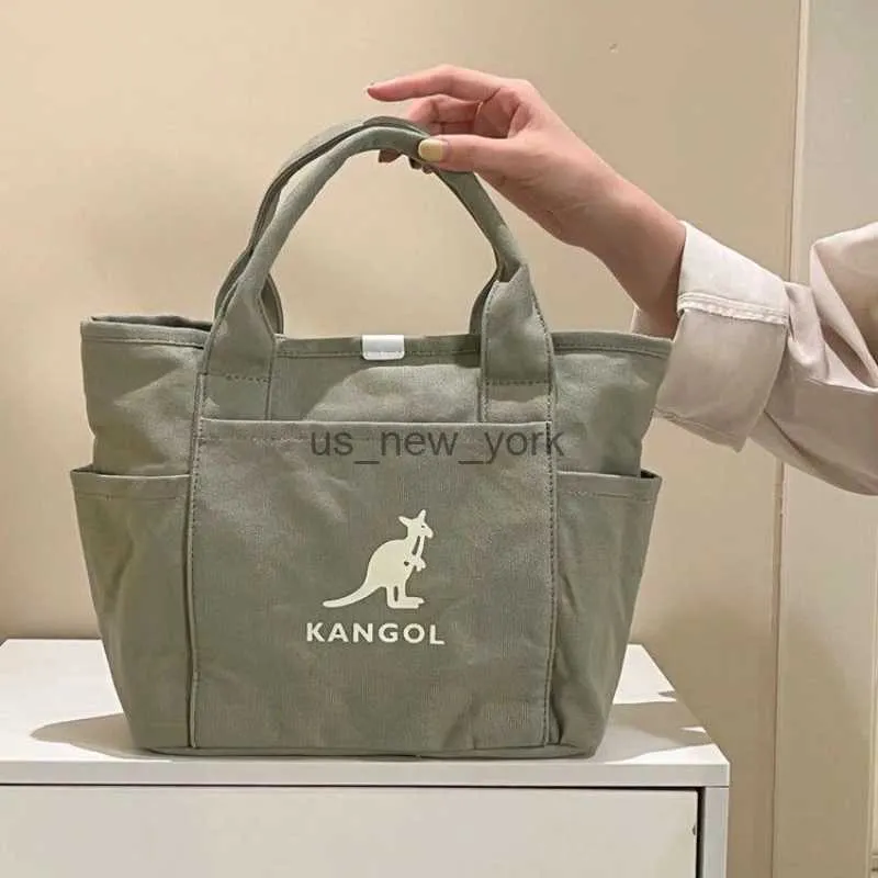 Totes Kangol versátil de grande capacidade de tela bolsa bolsa de bolsa de sacola de designer de bolsas para mulheres para mulheres para mulheres bolsas de ombro hkd230818