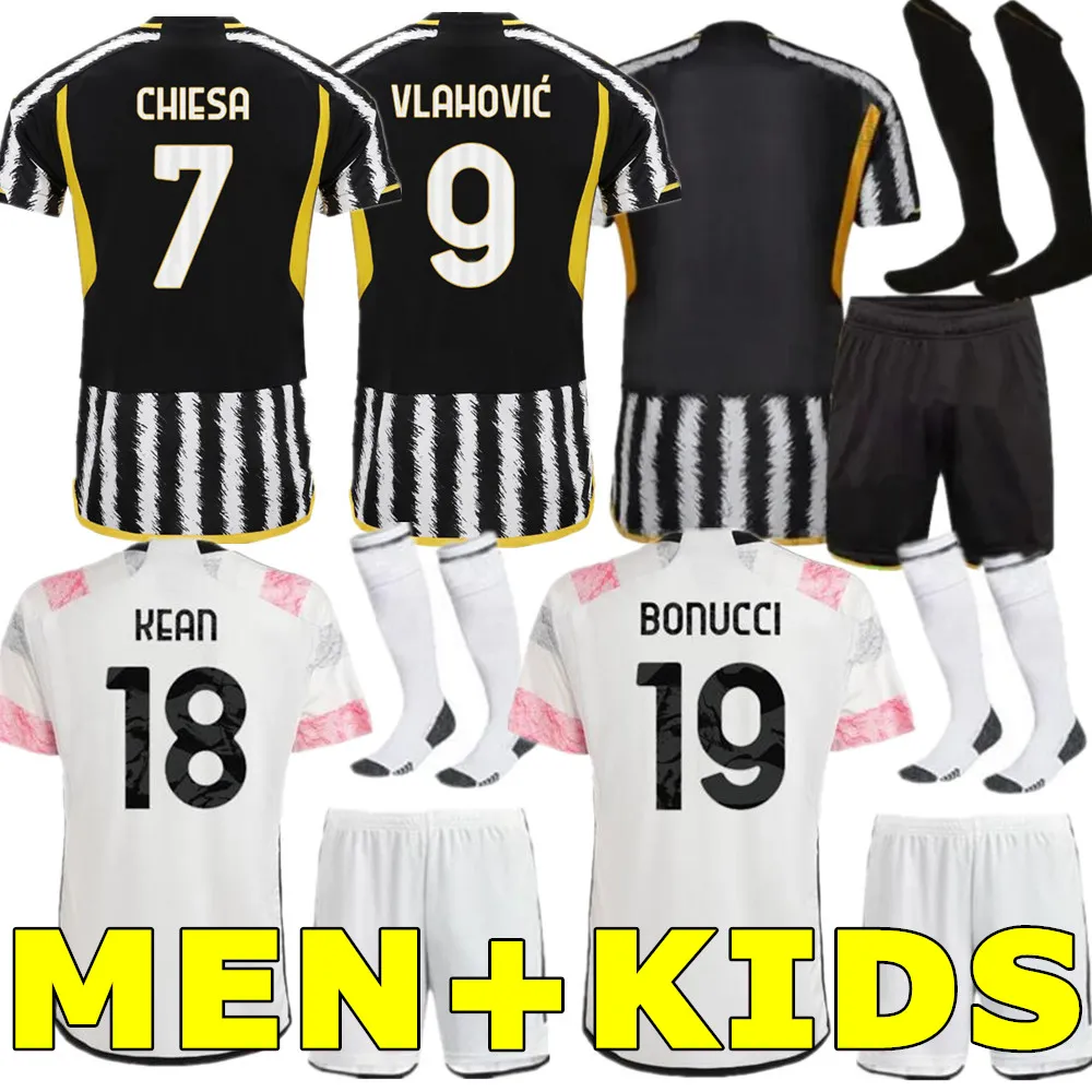 2023 2024 VLAHOVIC soccer jerseys 23 24 DI MARIA BONUCCI CHIESA MILIK McKENNIE Men Kids Kit Football Shirts uniforms Maglia da calcio