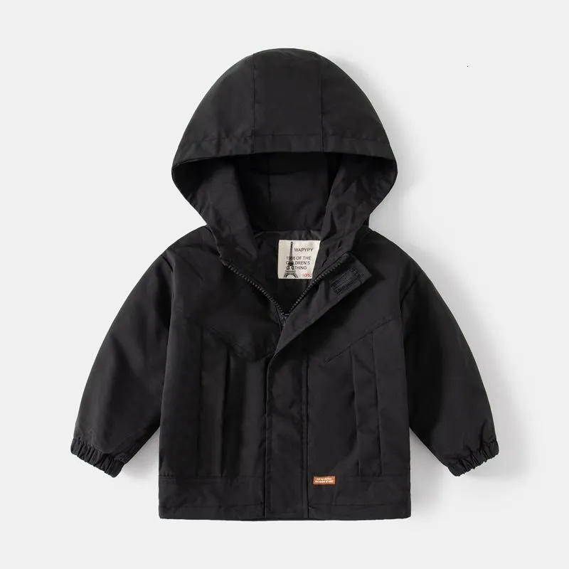 Boys Fleece Windbreaker Kids Jackets Boys Casual Outerwear For Autumn And Winter Warm Bomber Hooded Coat For Babies And Kids 230818 From Shu08 14.61 DHgate.Com