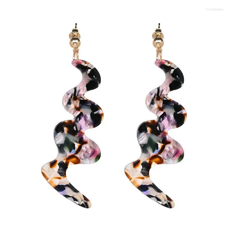 Dangle Earrings Chic Fashion Women Acrylic Drop Geometric Jewelry Gift Individual Package N-kind Shooting Special