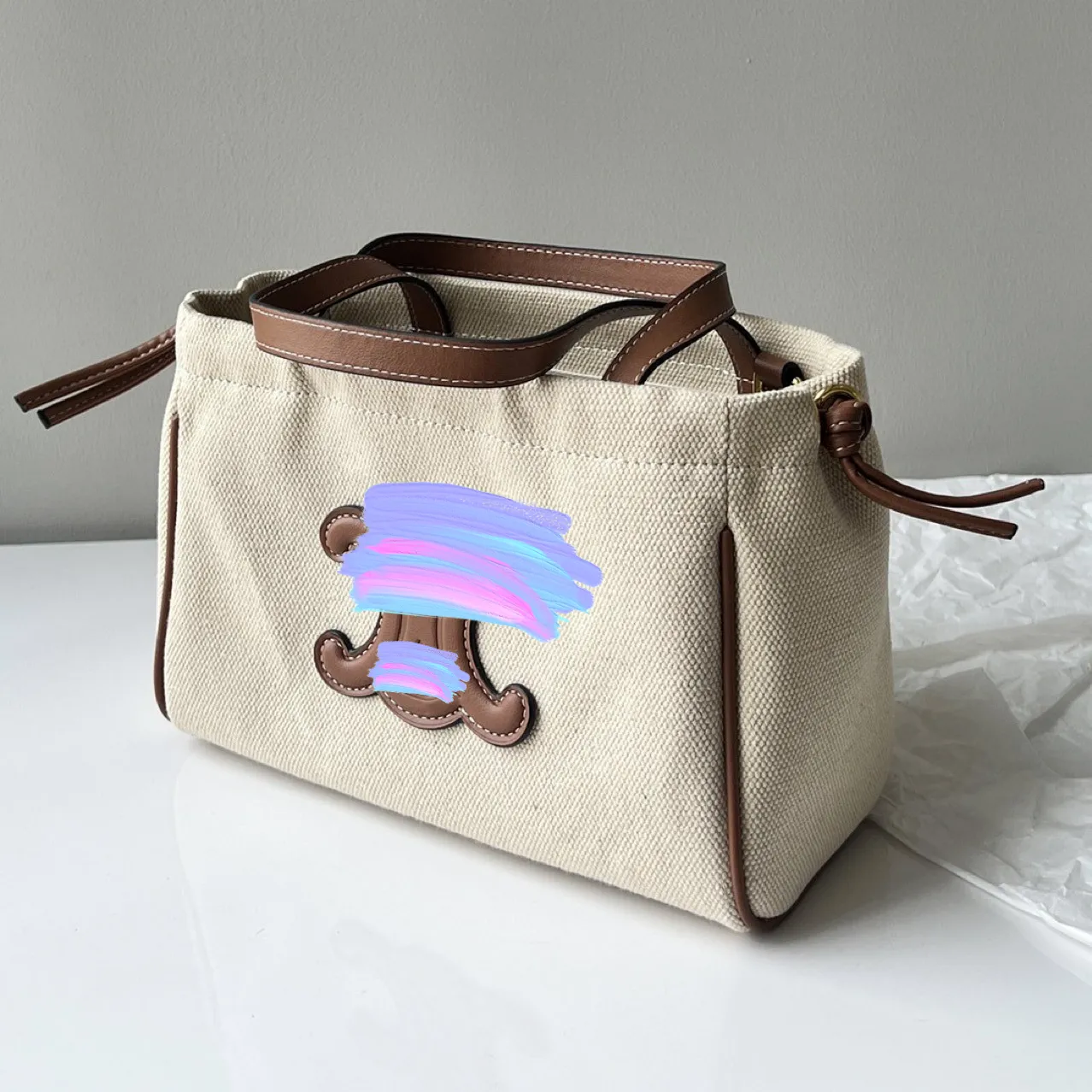 2023 Mini borse tote con coulisse Borsa per la spesa a spalla Borse da donna alla moda