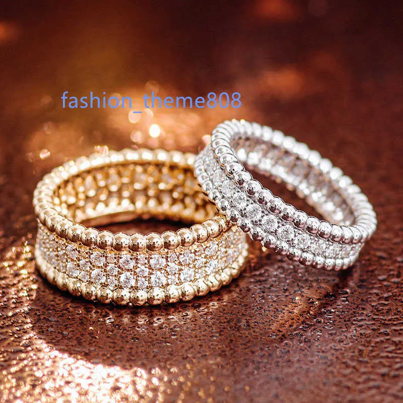 Explosive 18k Platinum Full Diamond Mosang Stone Pairing Diamond Ring Couple Ring Light Luxury Polyvalent