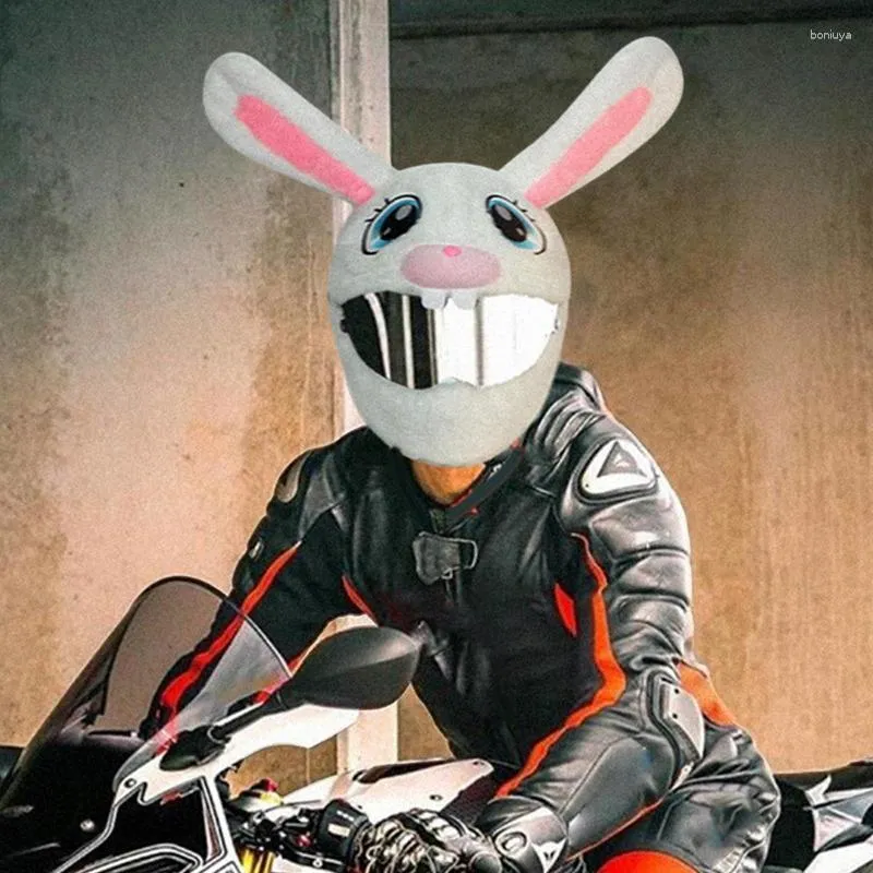 Cascos de moto Accesorios para la cabeza | Funny Animal Full Face Carbon  Moto Gear Lovely Emoticon para hombres y mujeres F