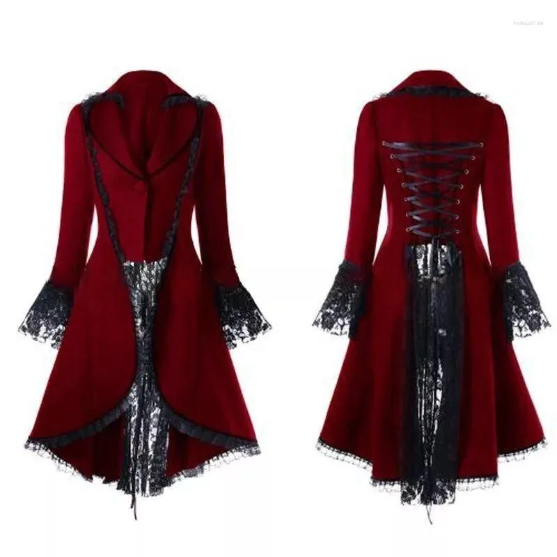 Women's Jackets Women Medieval Steampunk Victorian Gothic Jacket Noble Court Vintage Dress Halloween Carnival Party Cosplay Costume Lace