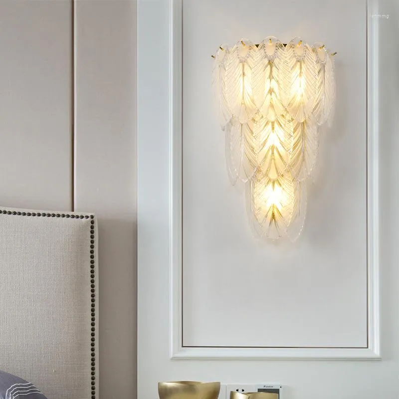 Wall Lamp American Luxury Charge Crystal Living Room Battery Sconce Light Fixtures Modern Bedroom Bedside Indoor Lighting