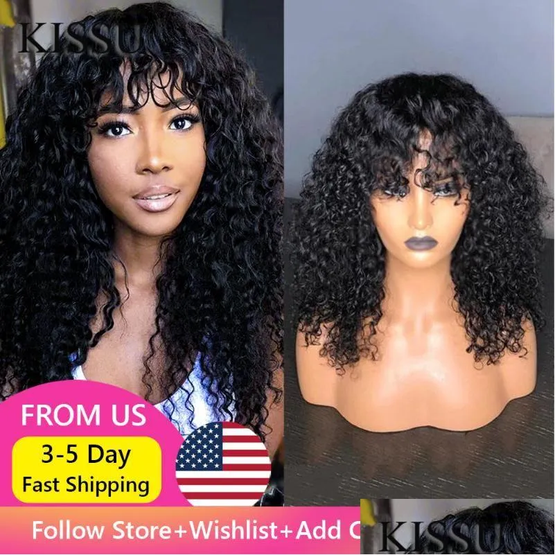 Wigs in pizzo hine fatte cuciture in parrucca capelli umani ricci rumoroso malese con botto naturale naturale per donne senza vendita a lungo vendita drop dhy4x pro dhy4x