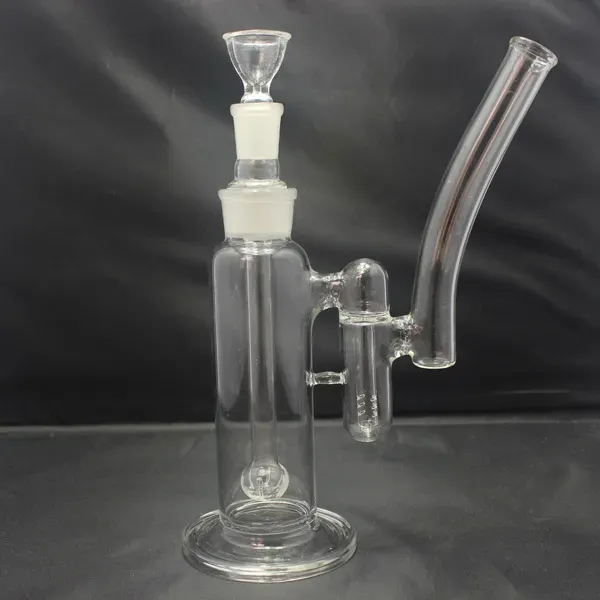 Double Chambered Glass Hookahs Bong with Detachable Showerhead Downstem