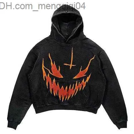 Mens Hoodies Sweatshirts Loose Fitting Retro Street Clothing Super