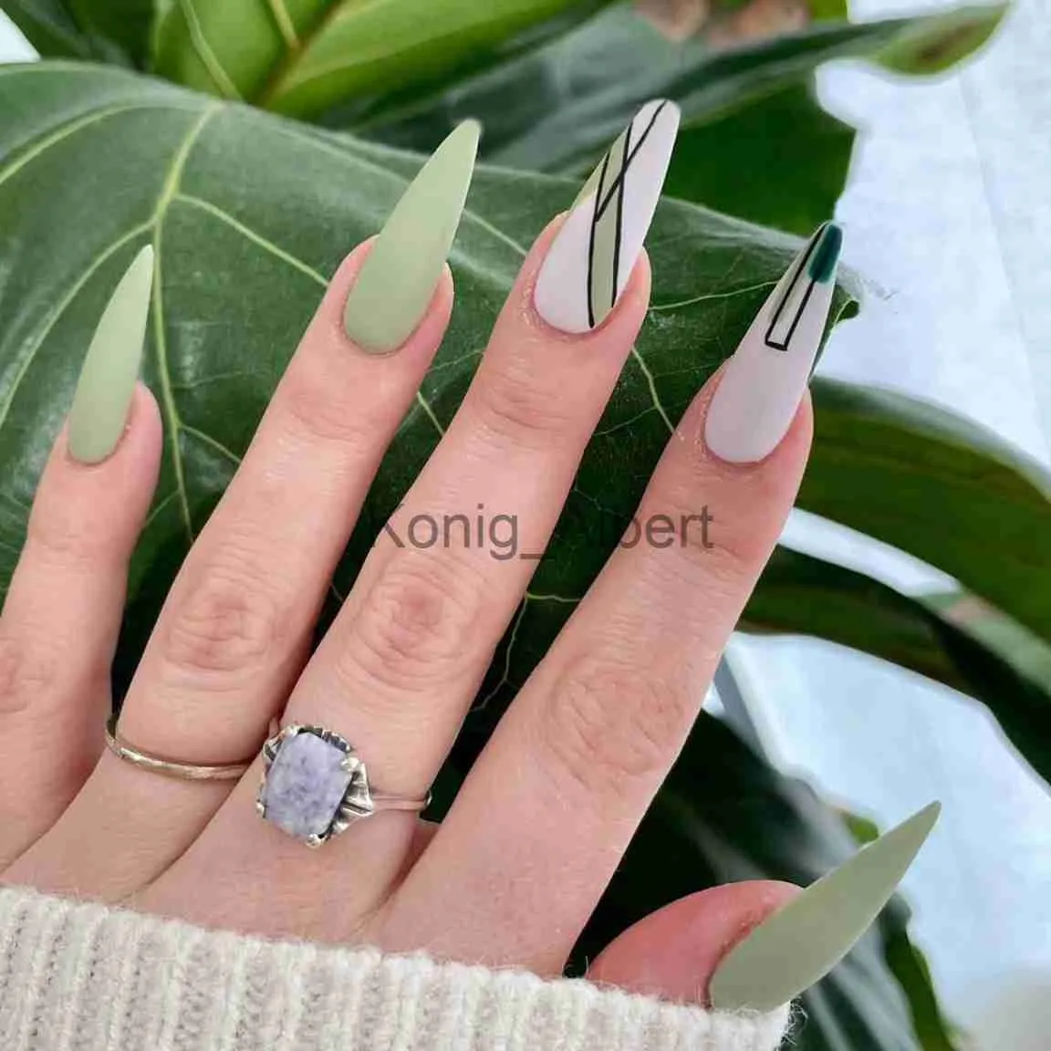 Glam Almond Transparent Nail Tips | Almond Tips Transparent | Glam Nails