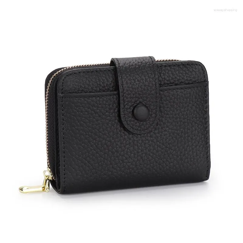 Wallets COMFORSKIN Premium Cowhide Leather Women Wallet Arrivals Soft Style Female Zipper Purse Large Capacity Pockets