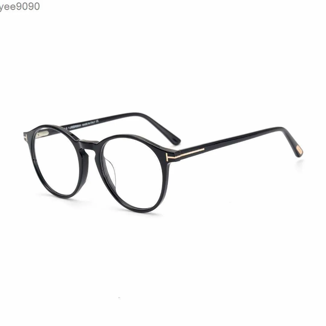 Óculos de sol Brand Brand retro acetato redondo óculos de prescrição para homens Eyewear Eyeglasses de alta qualidade de alta qualidade TF5294 230417 TOM-FORDS