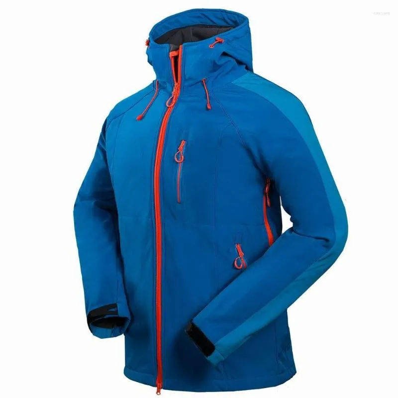 Vestes de chasse 2023 Veste à capuche pour hommes enleceau zipper à la glissière Soft Soft Hiver Outdoor Termroproping Randonnée Camping épais manteau