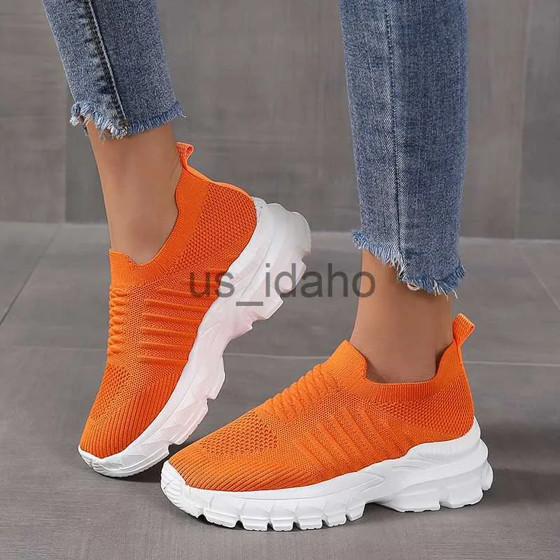 Kleiderschuhe Frauen vulkanisierte Schuhe Herbst Mode Frauen Schuhe Freizeitstuhl Orange Zapatillas Frauen Tennisschuhe J230818