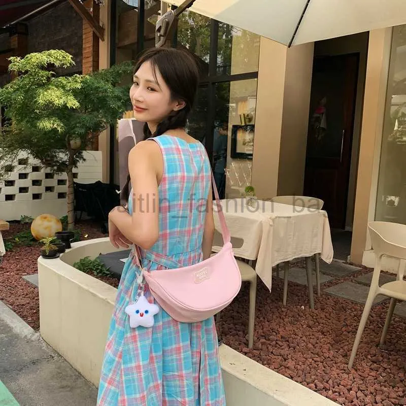 Designer Bag Summer Fresh Macarone Simple Girl Crescent Dopamine Small Design Large Capacity Dumpling designer bag caitlin_fashion_bags