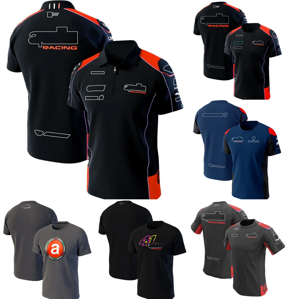 2023 Moto Racing Team Polo koszulki T-shirt Summer Motocross Jersey T-shirts męski motocykl marki oddychania T-shirt duże topy