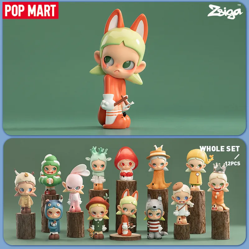 Blind box POP MART Zsiga Walking Into the Forest Series Mystery Box 1PC12PCS Design Toy Action Figure Blind Box Birthday Gift 230818