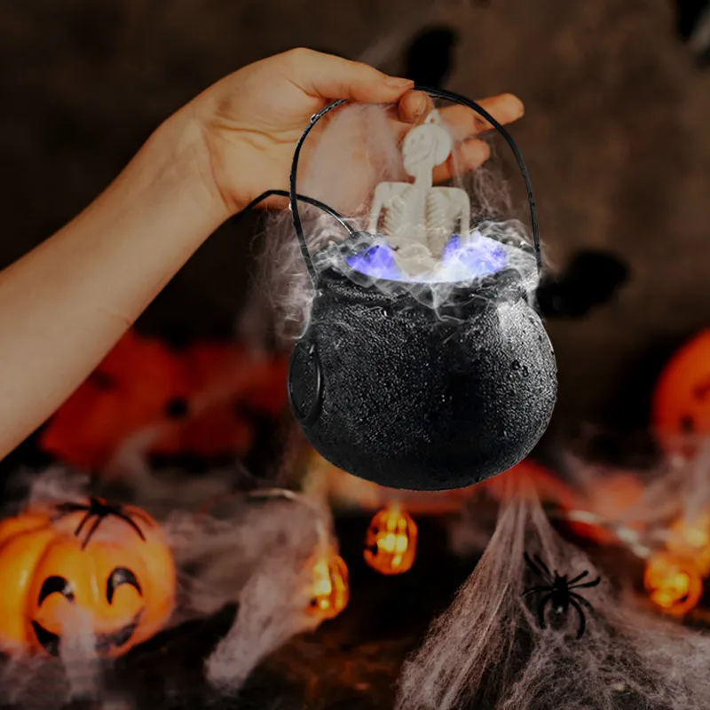 Machine à fumée pour Halloween, 1 pièce, pot de sorcière