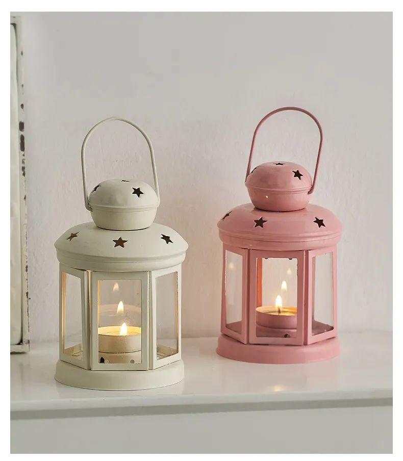 ☆ヴィンテージ風キャンドルホルダーランタン エレガント