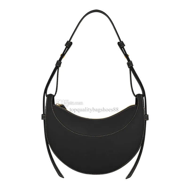 Polène  Bag - Cyme Mini - Black Textured Leather