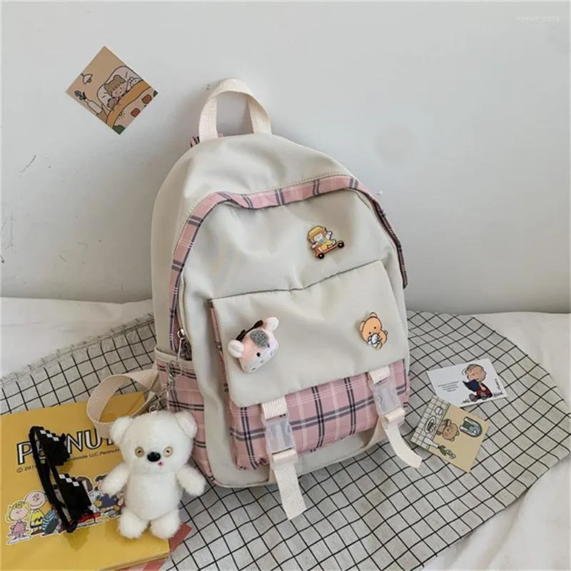 Ryggsäck kawaii mochilas kvinnliga ryggsäck koreanska harjuku väskor junior hög college student flicka väska för skolväskan skolväska