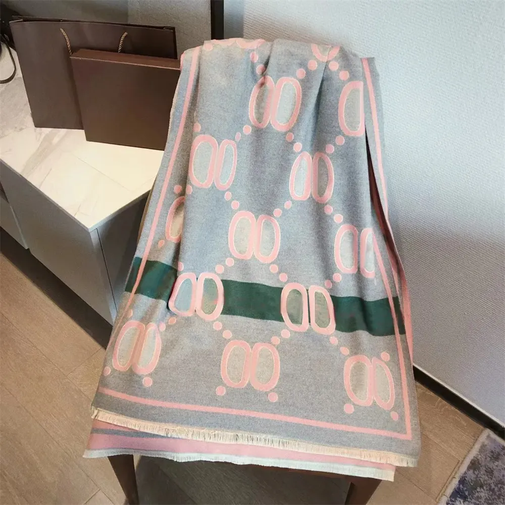 2023 Sjaals Designer Sjaal voor Dames Kasjmier Klassieke Letter Omzoomde Sjaal voor Heren Dames 100% Verpakking Zak Luxe Mode Accessoires 180x70cm