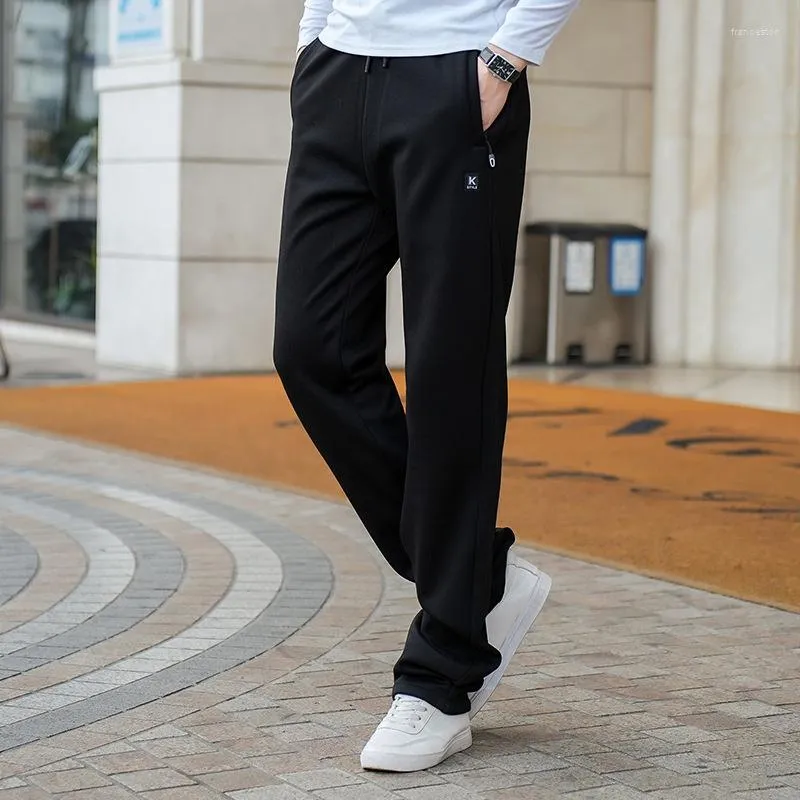 Mens Extra Long Length Black Sweatpants Men 200cm, Warm Fleece