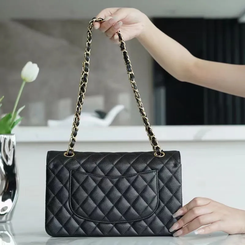 Cross Body Designer designer bag plaid flap caviar Fashion Women shoulder handbag chain leather letter solid buckle square stripe messenger tote