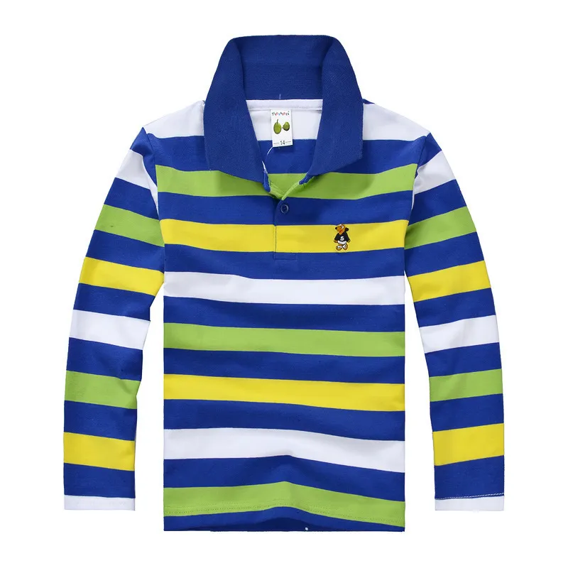 希少稀な Golf Striped Striped Childrens Spring Shirts For Outfits Boys