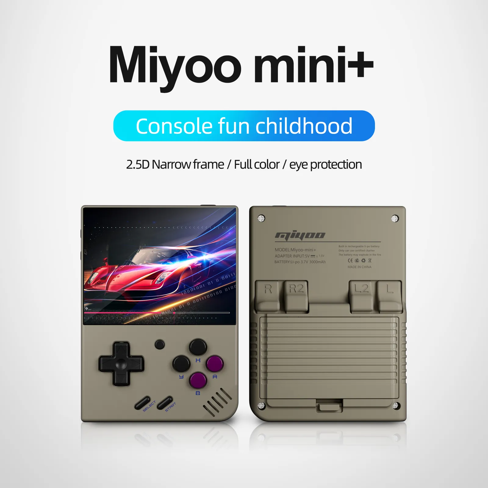 MIYOO MINI PLUS Retro Handheld Game Console, 3.5 Inch IPS HD