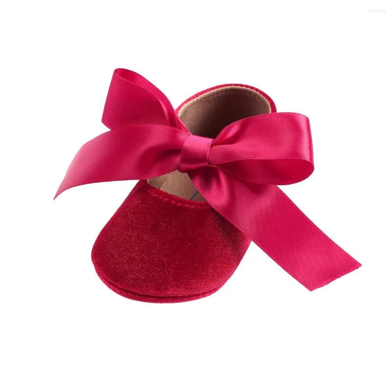 Athletic Shoes Fashion Cute Baby Girls Solid Cotton Flat Heel Bow Princess Sping Autumn 0-18M