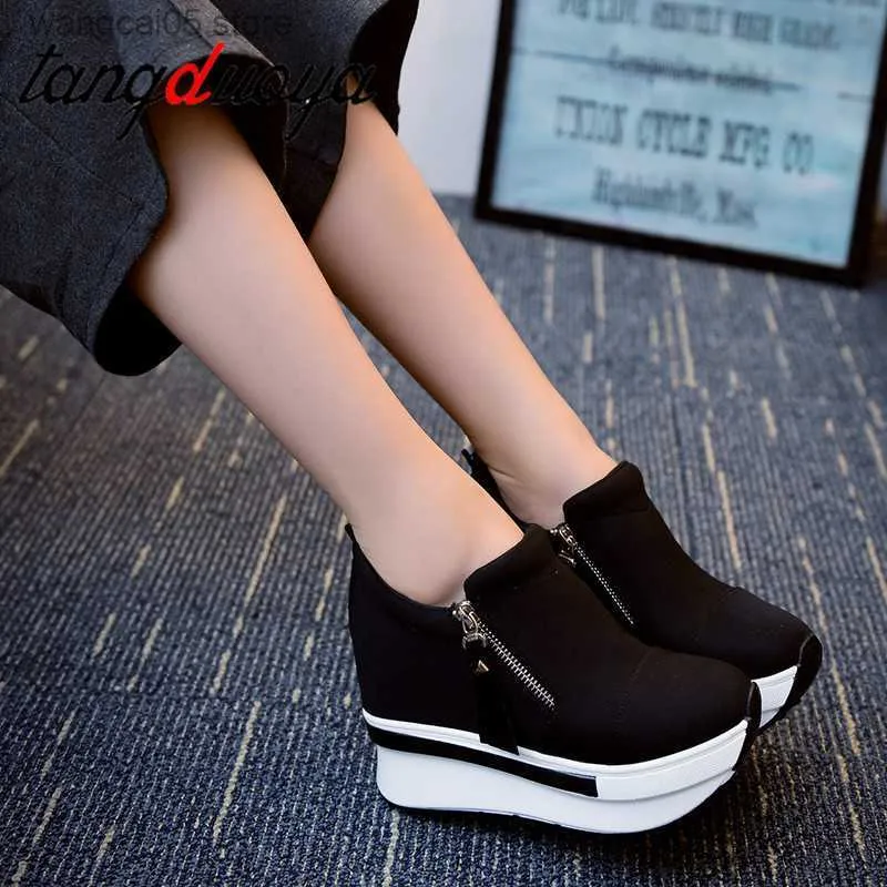 Dress Shoes platform sneakers women shoes red casual shoes comfortable platform shoes heels black canvas shoes women invisible wedge sneaker T230818