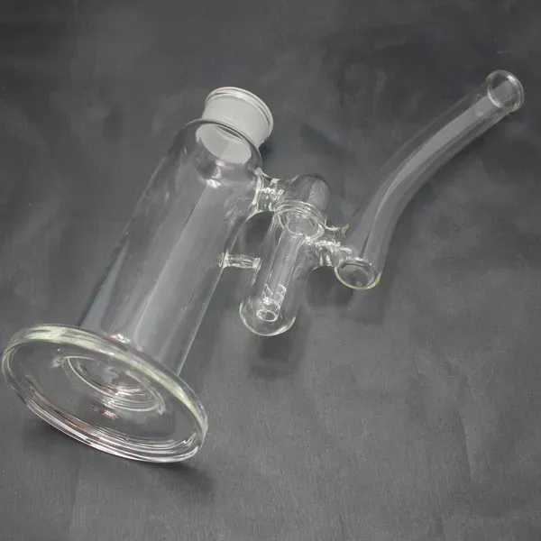 Double Chambered Glass Hookahs Bong with Detachable Showerhead Downstem