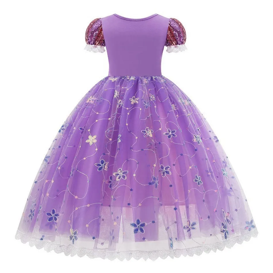 Disney Rapunzel Deluxe Princess Interactive Light Up Costume Tiara Wand Sz 9/10 - View #8