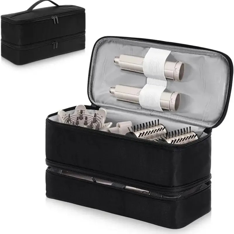 Grote capaciteit comestic tas, draagbare haardroger opbergtas, toiletmake -up organisator reisaccessoires