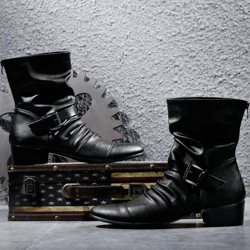 Motorcycle black boots cheap
