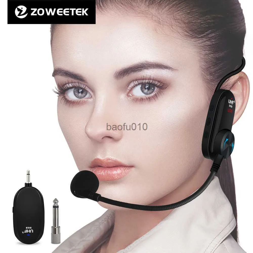 ZOWEETEK Wireless Microphone With Voice Headphone Amplifier For Speaker