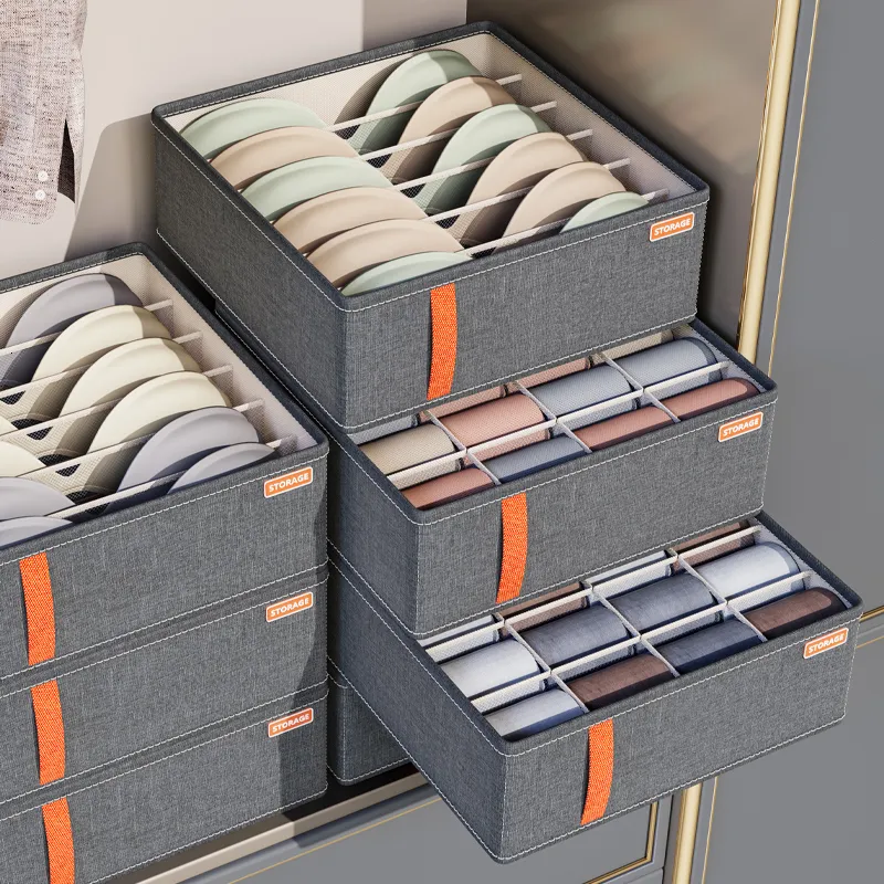 A Multi-compartment Storage Box Pp Socks And Underwear Storage Box