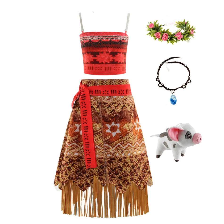 Princess Moana Mexican Dress Up Costume For Little Girls Perfect For  Cosplay, Parties, Halloween And Vaiana Outfits From Nan08, $9.74