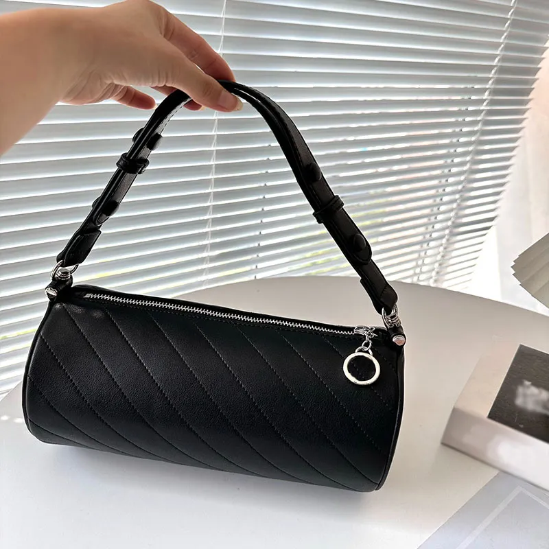 Women's pillow bag leather embroidered elegant crossbody bag