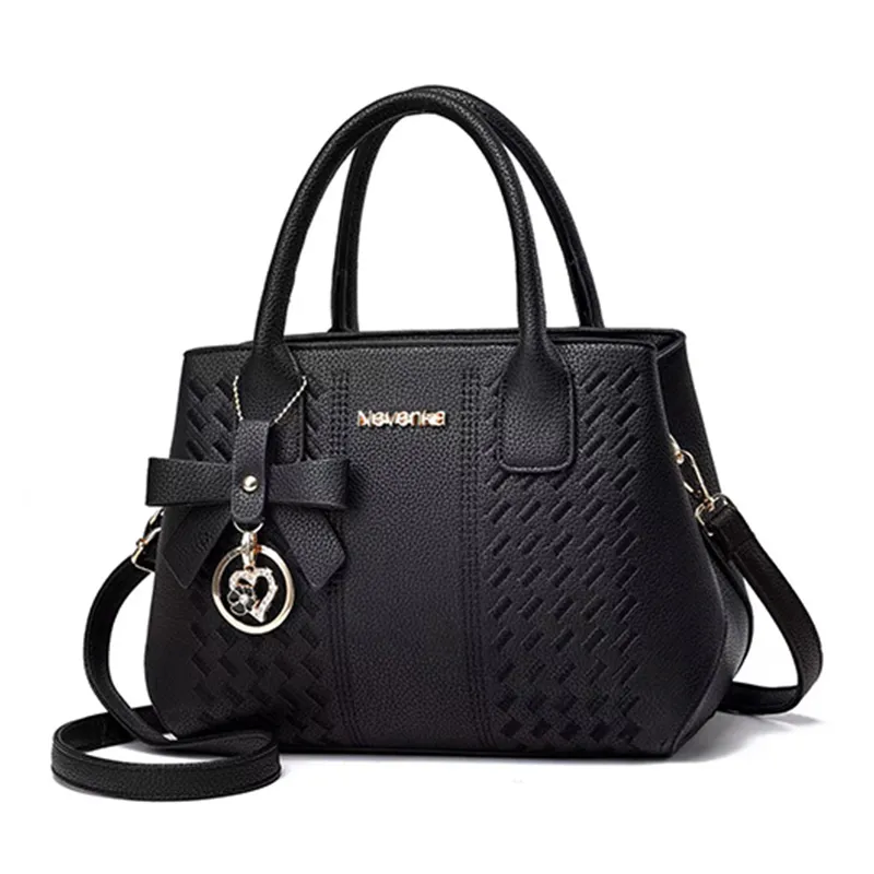 Designer Womens Shoulder Bag With Wemix Wallet And Handbag In Black