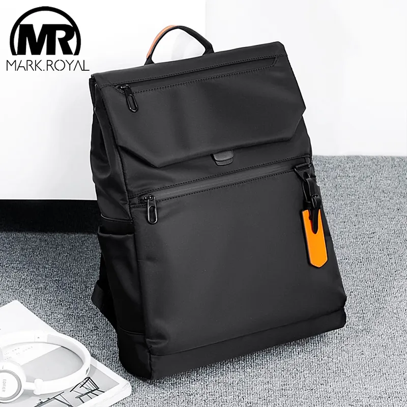 Schulbeutel Markroyal Business Herren Laptop Rucksack wasserdichte Reisetasche Hochwertiges Büro -Backbag USB -Ladeabfall 230817