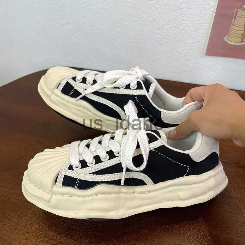 Scarpe Vestiti Inverno Una Piattaforma Tela Unisex Sneakers Da