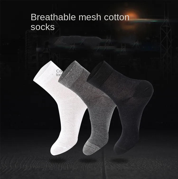 Männer sportliche Socken Sport Basketball Lange Baumwollsocken männlicher Frühlings Sommer laufen coole Soild Mesh Socken