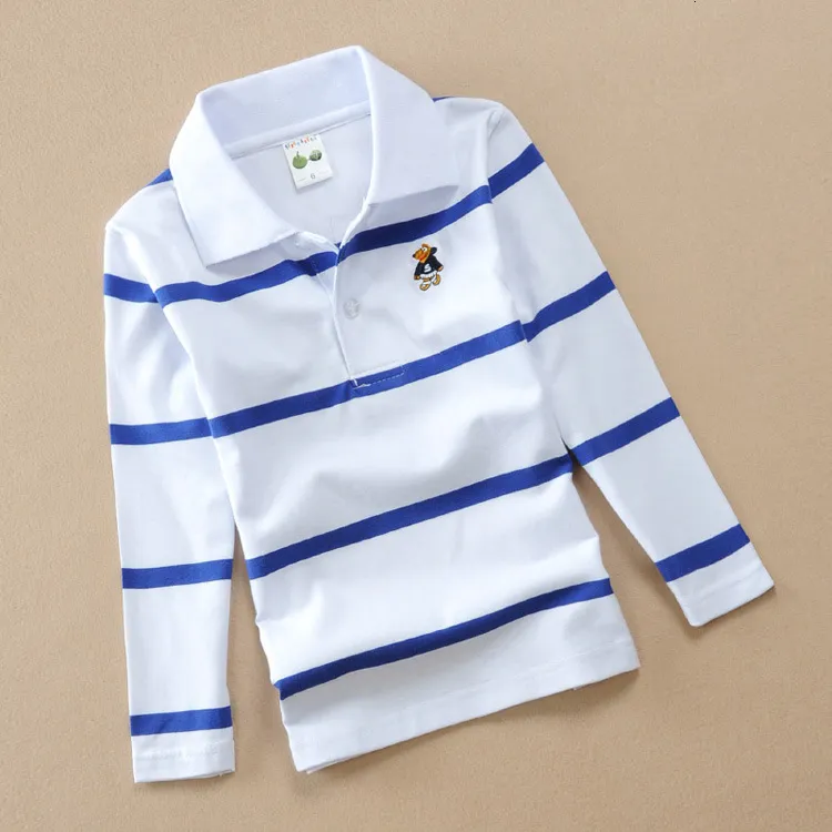 Spring Childrens Striped Striped Golf Shirts Outfits For