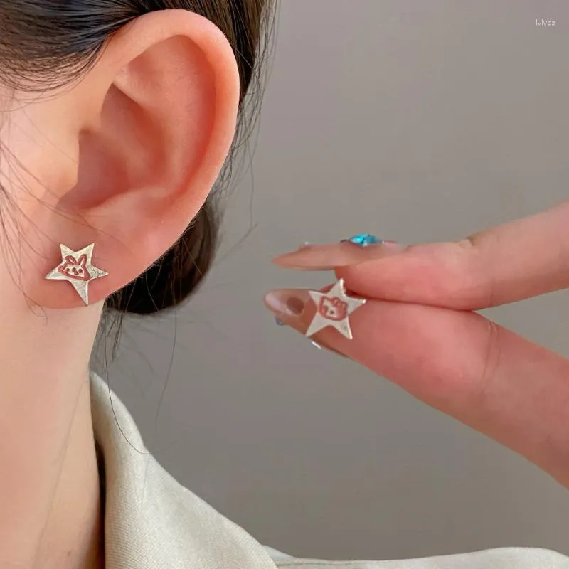 Stud Earrings Star Ear Studs Dames uniek met een klein publieksontwerp Sense geavanceerde Earclip